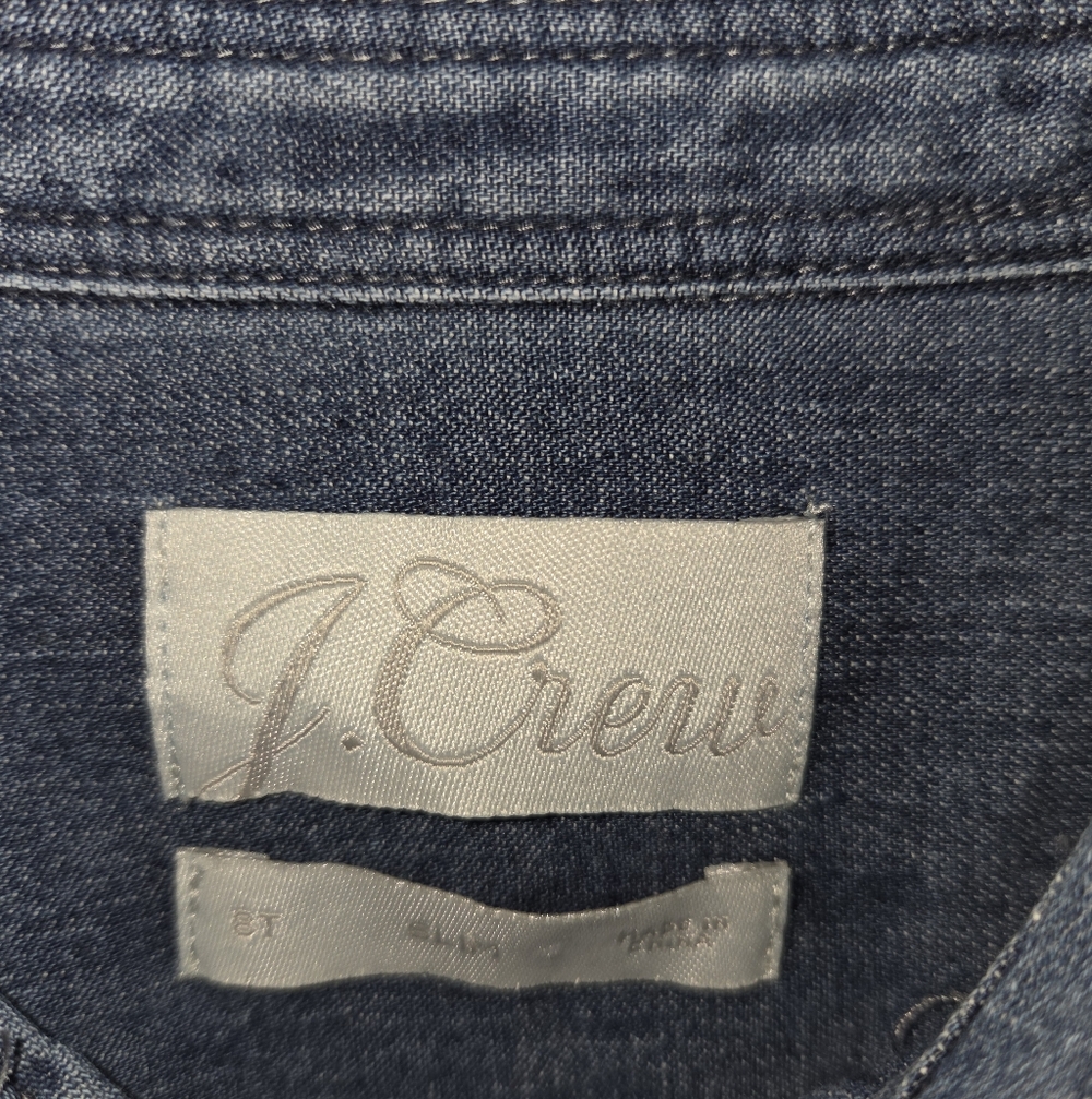J Crew Denim Button-Up Shirt - Picture 4 of 6